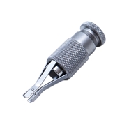 Universal Trephine Handle Round Knurled Handle with Adjustable Finger-Like Tips. Used with Disposable Trephine Blades Series SDTL and SDTS 